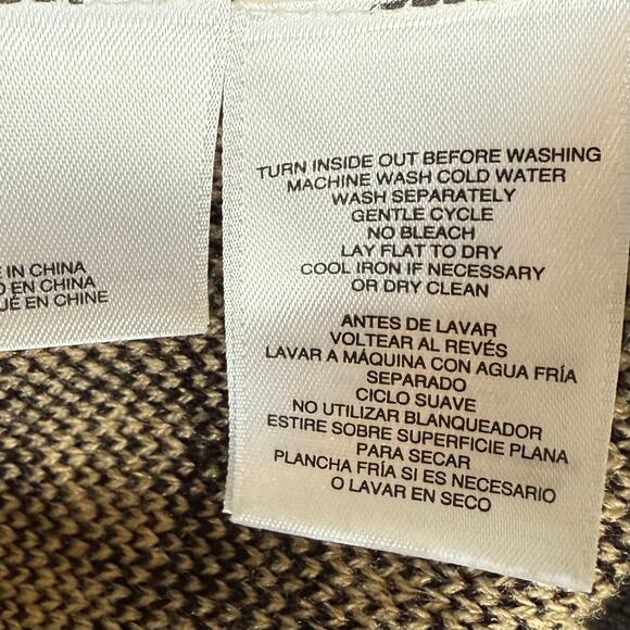 Anne Klein Cardigan Blazer Cheetah Sz XL Double Breasted Open Front Brown Black - Picture 10 of 10